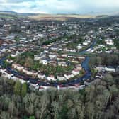 An aerial image of Milngavie, East Dunbartonshire. Pic: TreasureGalore/Shutterstock