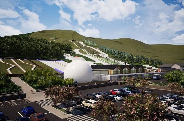 With a planned completion date of 2025, planners have approved the £13.8 million Destination Hillend. It will add an aerial activity dome, a zipline, an alpine coaster, glamping accomodation, hotel, reception, cafe and shop to the existing dry ski slope.