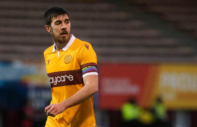 Motherwell defender Declan Gallagher is out of contract this summer. Picture: SNS
