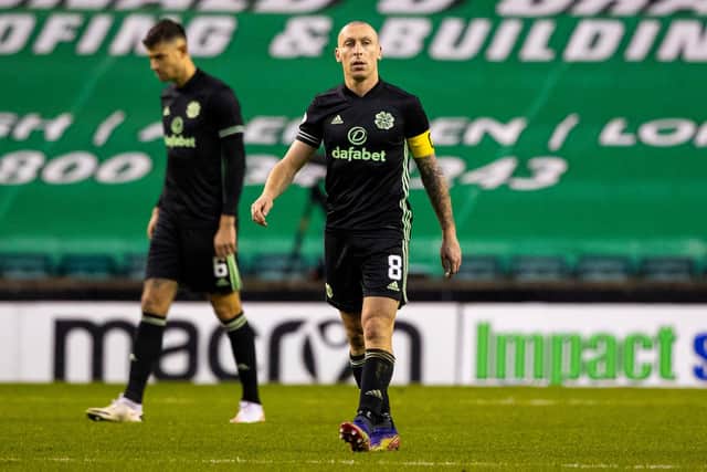 Celtic captain Scott Brown after his side went 1-0 down. Picture: SNS