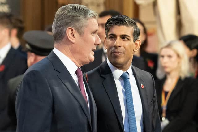 Polls may put Keir Starmer's Labour party well ahead of Rishi Sunak's Conservatives, but only votes count (Picture: Stefan Rousseau/WPA pool/Getty Images)
