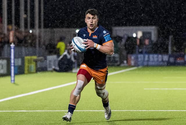 Damien Hoyland made his comeback from injury for Edinburgh against Ulster. (Photo by Ross Parker / SNS Group)