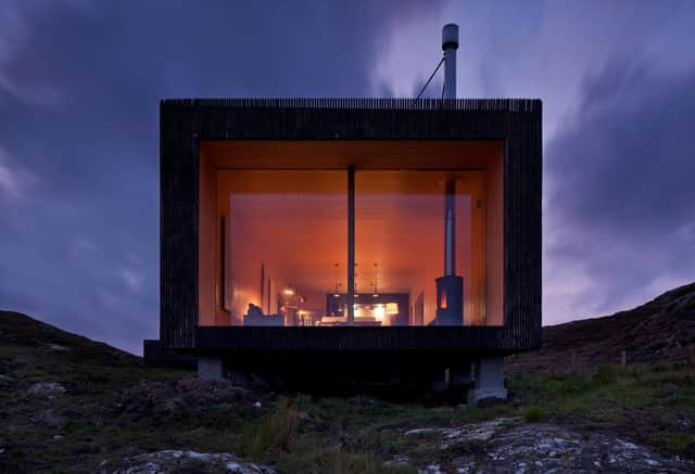 Mary Arnold-Forster Architects created the design for An Cala, a two-bedroom micro-home in Sutherland overlooking Loch Nedd.