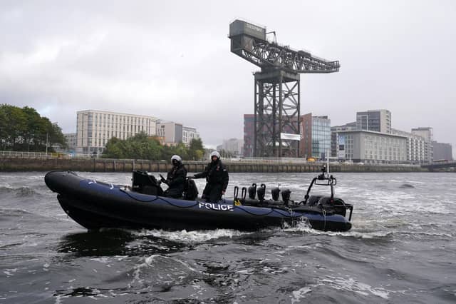 Clyde River Rcmp Police divers search River Clyde ahead of Cop26