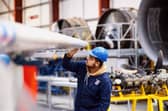 Students studying the aircraft engineering course have access to a range of aircraft and helicopters at Perth Airport to ensure they are equipped with a high level of practical skills. Picture: Fraser Band