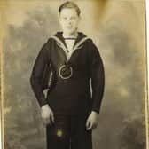 A young Robert Pope, survivor of the Glen Cinema tragedy. He is pictured here aged 17 after signing up to the Royal Navy. PIC: Pope family.