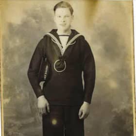 A young Robert Pope, survivor of the Glen Cinema tragedy. He is pictured here aged 17 after signing up to the Royal Navy. PIC: Pope family.