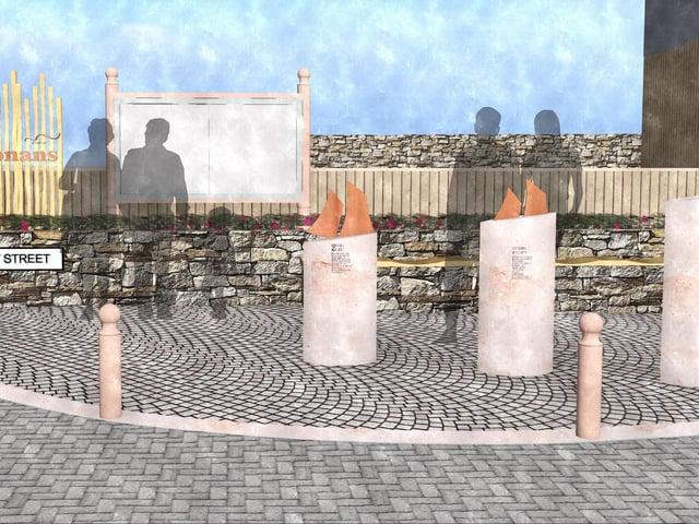View of proposed memorial