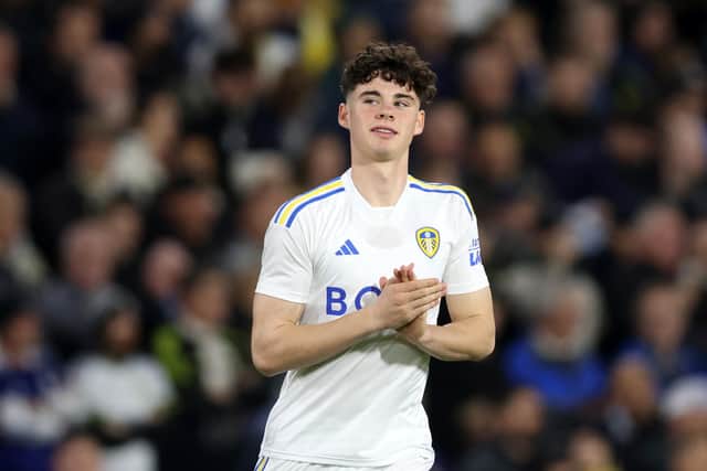 Archie Gray of Leeds United is currently in the England youth set-up.