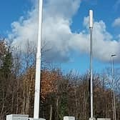 A 5G mast on Lanark Road in Edinburgh.