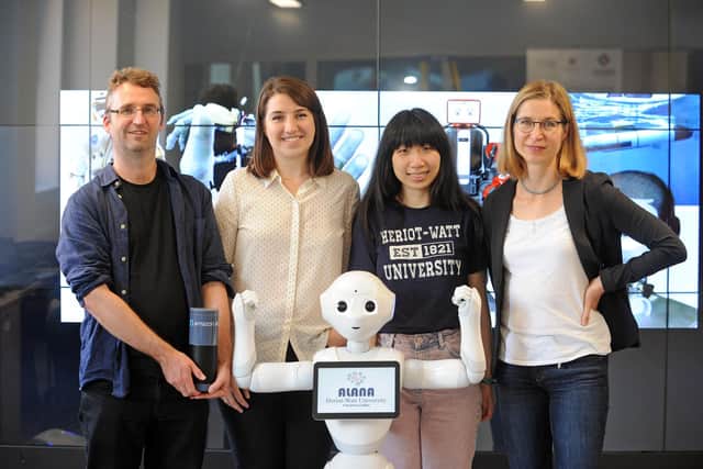 Alana with the founding team at Heriot-Watt University