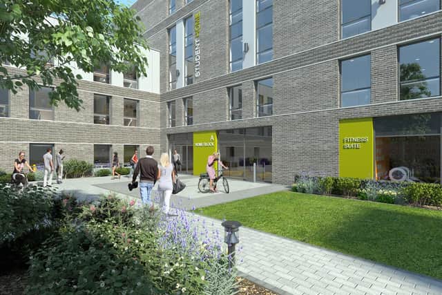 CGI image of new development on the Gorgie Road site, which previously housed several industrial units that have been demolished. The planning decision followed a successful appeal by S Harrison after the development was initially turned down by councillors.