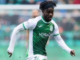 Elie Youan is one of five players currently on loan at Hibs. (Photo by Ross Parker / SNS Group)