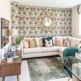 The family hub in the open-plan kitchen, dining and family space in the Cedarwood
