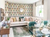 The family hub in the open-plan kitchen, dining and family space in the Cedarwood