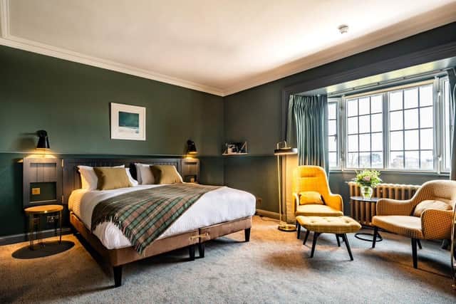 One of the 21 bedrooms, which are decorated in a Scandi-Scots style. Pic: Contributed