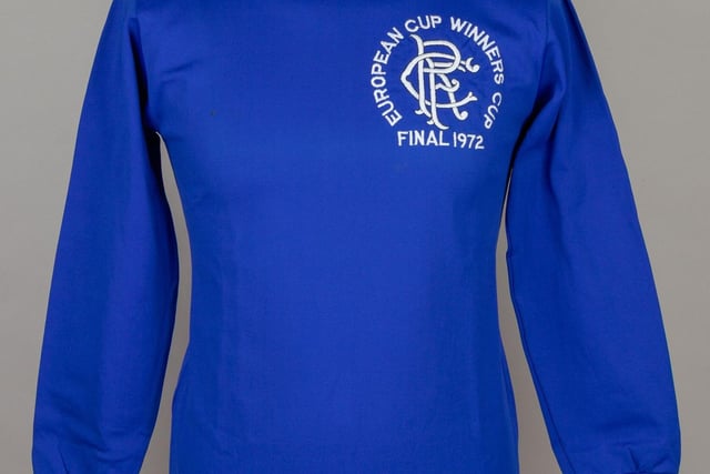 Lot 83 Tommy McLean rare blue No.7 Rangers v. Dynamo Moscow European Cup Winners Final shirt