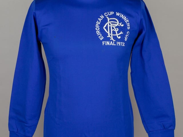 Lot 83 Tommy McLean rare blue No.7 Rangers v. Dynamo Moscow European Cup Winners Final shirt