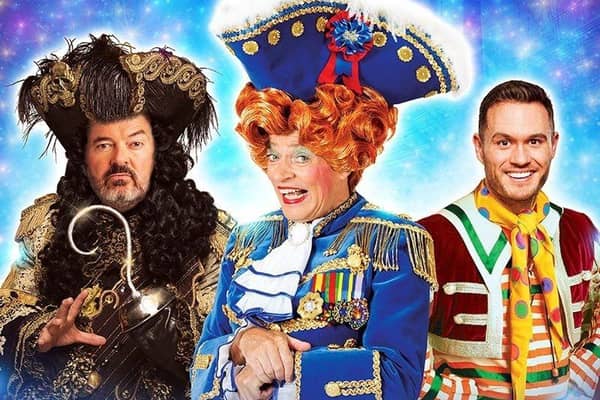 Allan Stewart, Grant Stott and Jordan Young star in this year's big Edinburgh panto at the Festival Theatre.