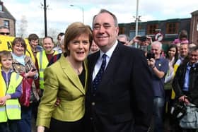 Nicola Sturgeon and Alex Salmond, pictured before their relationship broke down