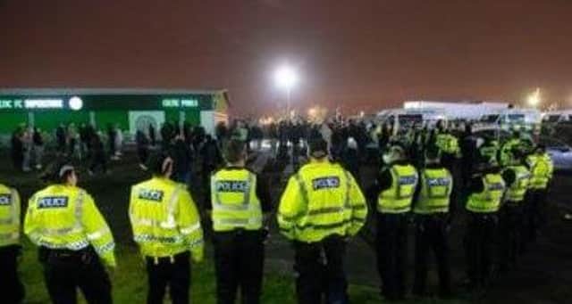The protest last Sunday left three officers injured