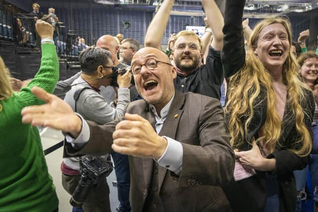 Scottish Green Party co-leader Patrick Harvie at the Glasgow City Council count at the Emirates Arena in Glasgow, in the local government elections