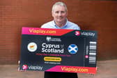 GLASGOW, SCOTLAND - SEPTEMBER 06: Tom Boyd during a photocall to promote the Cyprus v Scotland game, at Hampden Park, on August 05, 2023, in Glasgow, Scotland. 

Tom Boyd promoting Viaplay’s live and exclusive coverage of Cyprus v Scotland. Viaplay is available to stream from viaplay.com or via your TV provider on Sky, Virgin TV and Amazon Prime as an add-on subscription. (Photo by Alan Harvey / SNS Group)