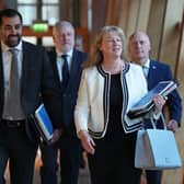 Scotland's First Minister Humza Yousaf and Finance Secretary Shona Robison before she delivered the Scottish Government's Budget  (Picture: Andy Buchanan/AFP)