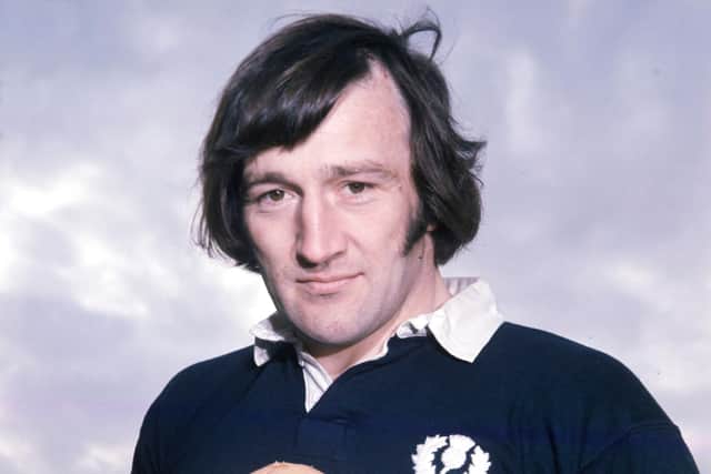 Scotland great Sandy Carmichael pictured during the 1976/1977 season. Picture: SNS Group