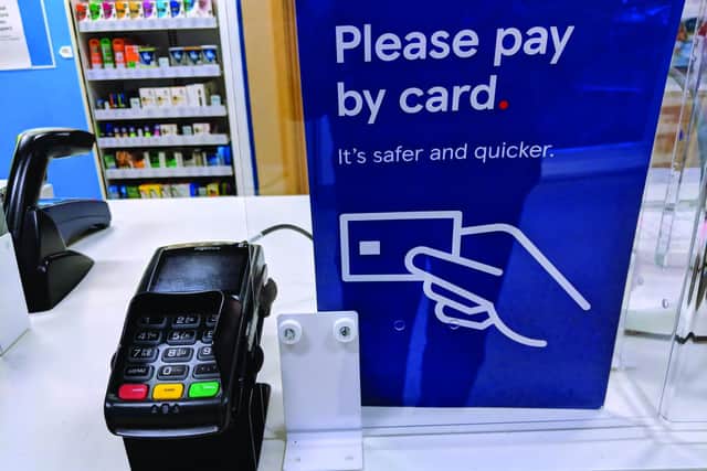 Contactless payments have become more popular. Below, Chancellor Rishi Sunak. Main picture: Shutterstock