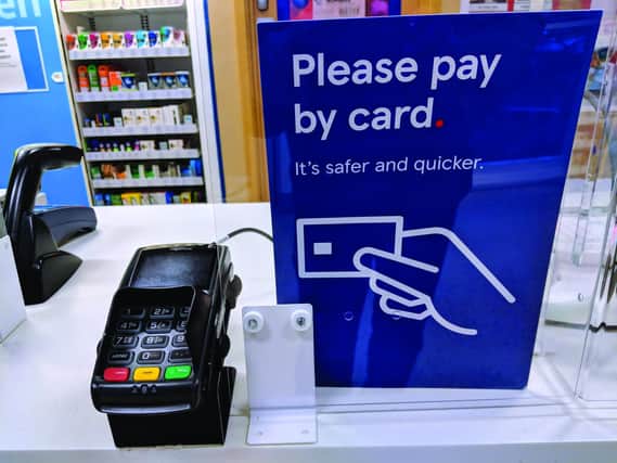 Contactless payments have become more popular. Below, Chancellor Rishi Sunak. Main picture: Shutterstock