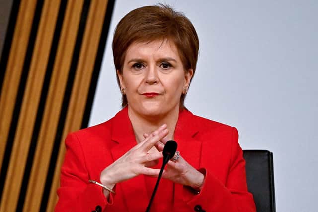 First Minister Nicola Sturgeon at the Salmond Inquiry in March this year