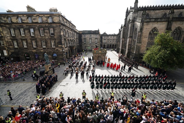 An Accession Proclamation Ceremony at Mercat Cross, Edinburgh, publicly proclaiming King Charles III as the new monarch. Picture date: Sunday September 11, 2022.