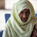 Haleema says her family has been living in a tent since the floods last September. Picture: Khaula Jamil/DEC