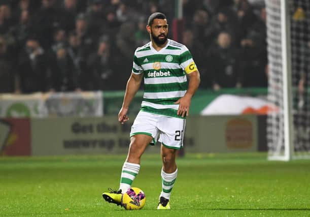 Celtic's Cameron Carter-Vickers in action during the 2-1 win at Motherwell on Wednesday. (Photo by Ross MacDonald / SNS Group)