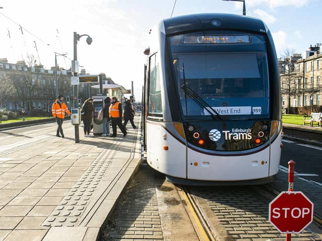 Trams will run throughout the night at the weekends to cater for Edinburgh's festival crowds. Picture: Lisa Ferguson