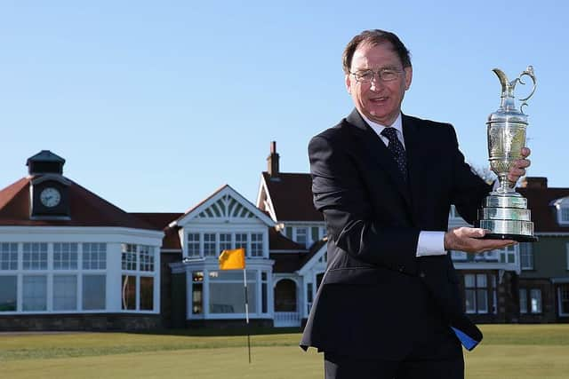 Jim McArthur, pictured in 2013 when he was chairman of the R&A Championship Committee, is the new president of Fife Golf Association. Picture: Ross Kinnaird/Getty Images.