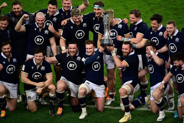 Scotland's win over France was a massive squad effort, and not just be the 23 selected for Paris. Picture: Martin Bureau/AFP via Getty Images