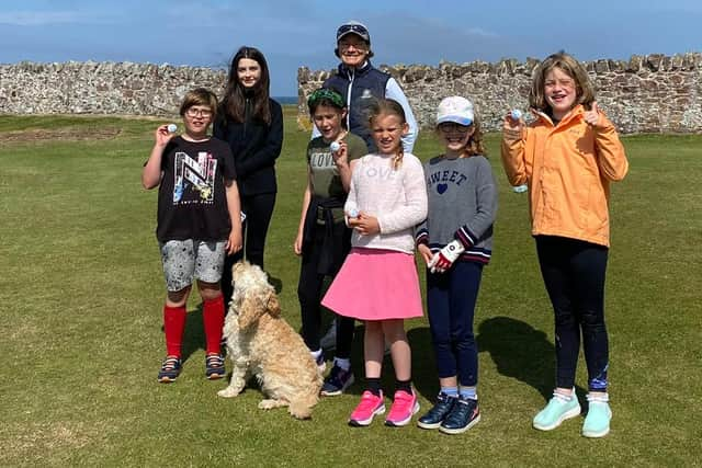 Catriona Matthew with some of the participants at a Girls' Golf Hub at North Berwick Golf Club this summer. Picture: North Berwick Pro Shop