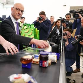 SNP leader John Swinney has pledged to  cap prices for many foods in supermarkets (Picture: Jeff J Mitchell/Getty Images)