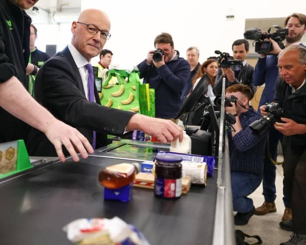 SNP leader John Swinney has pledged to  cap prices for many foods in supermarkets (Picture: Jeff J Mitchell/Getty Images)
