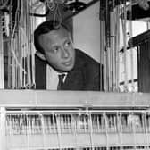 Bernat Klein at one of the looms in his mill at Galashiels in August 1966. Picture: Denis Straughan