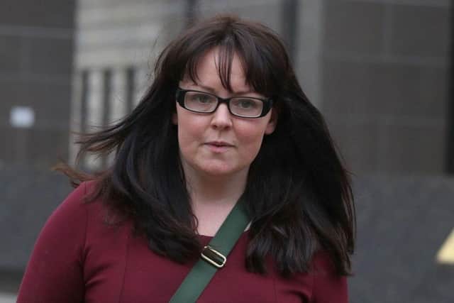 Former SNP MP Natalie McGarry outside Glasgow Sheriff Court during her trial. Picture: Andrew Milligan/PA Wire