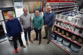 Ogilvie Rolland, Simon Brewer, Michael Rolland and Karl Jones. Picture: Stewart Attwood