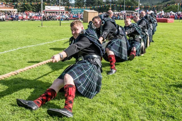 Many events take place throughout the day including tug o war. (Pic:Steven Rennie)