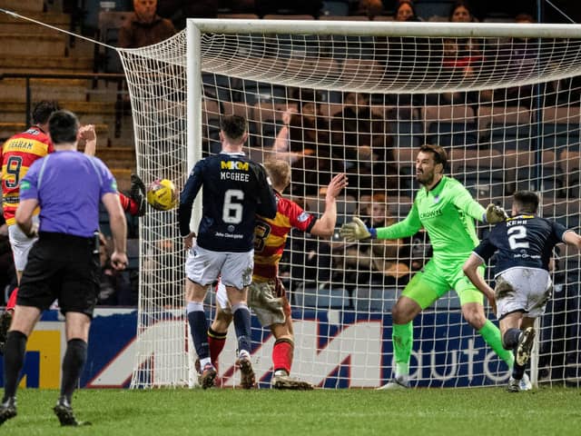 Partick Thistle striker Brian Graham scored twice as the Jags downed Dundee 3-1 at Dens Park.