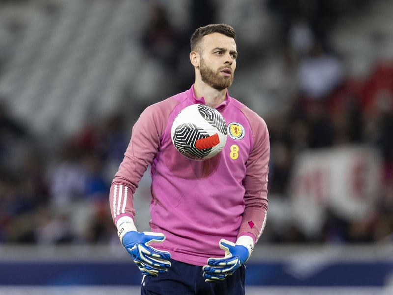 The Norwich goalkeeper earns his 11th cap. He has kept four clean sheets for Scotland in his 10 previous appearances.