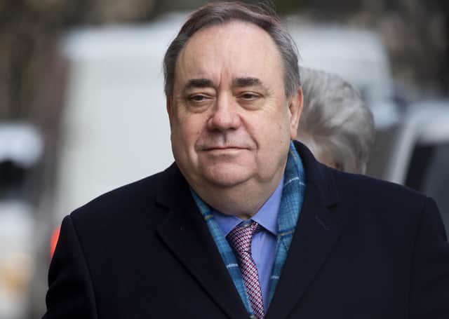 Former First Minister Alex Salmond arrives at Edinburgh High Court on 13 March. Picture: SWNS