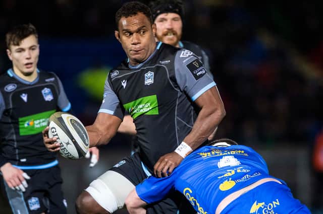Glasgow Warriors’ Leone Nakarawa has been sidelined by a knee injury.