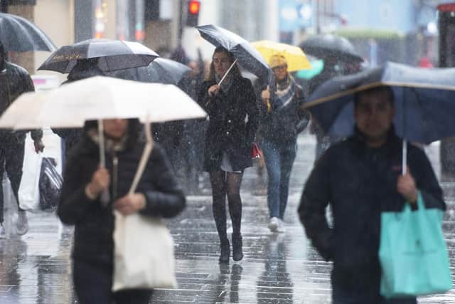 High street sales were impacted by October's miserable weather. Picture: PA